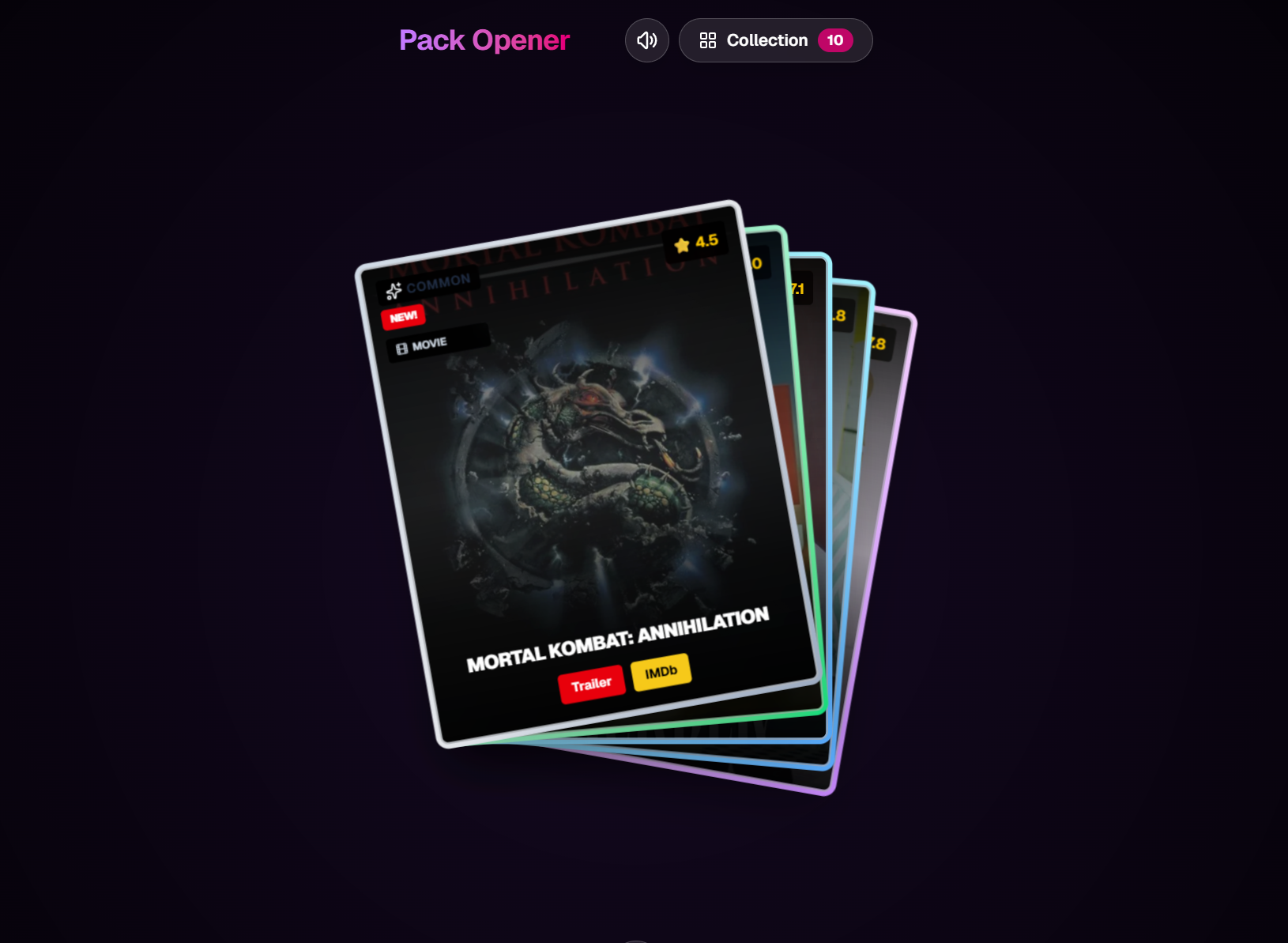 Movies Pack Opener placeholder